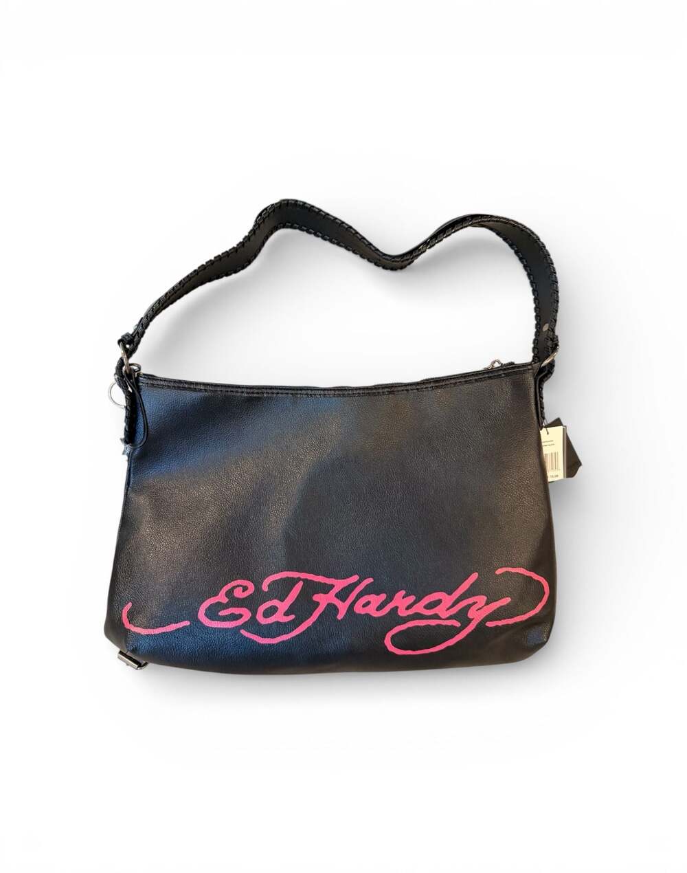 Ed Hardy Love Kills Slowly Rhinestone Denim Shoulder Bag - Picture 3 of 5